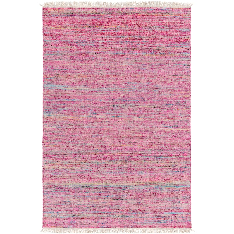 Hand-Woven Luther Solid Viscose Area Rug (9' x 12')