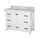 preview thumbnail 4 of 10, KitchenBathCollection Tuscany 48" Bathroom Vanity with Carrara Marble Top