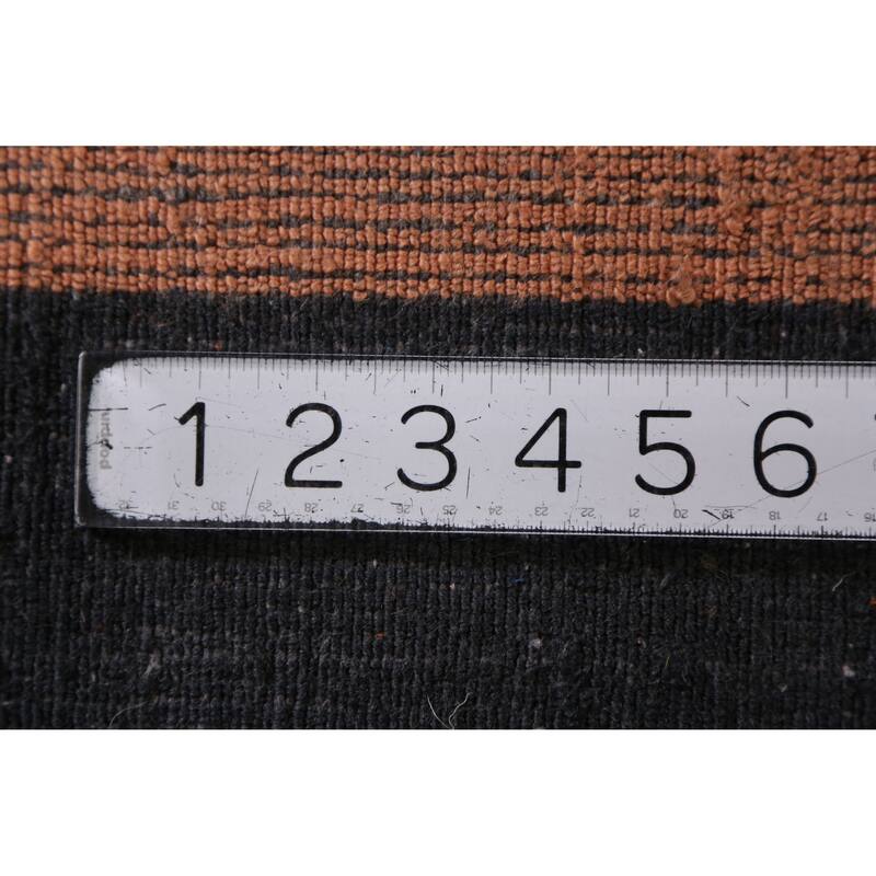 Hand Knotted Oriental 100% Wool Carpet Tribal Tribal Navy Blue & Blues Gabbeh Area Rug - 9' 8'' X 8' 0''