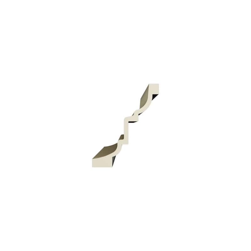9 7/8"H x 7 7/8"P x 12 5/8"F x 96"L Henry Crown Moulding - 1-Pack
