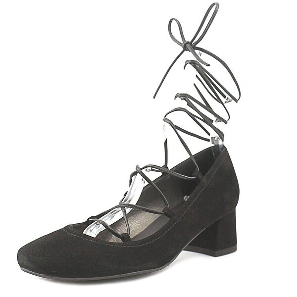 Stuart Weitzman Womens Cordon Suede Square Toe Special Occasion Black Size 75 Stuart Weitzman Womens Cordon Suede Square Toe Special Occasion Black Size 75
