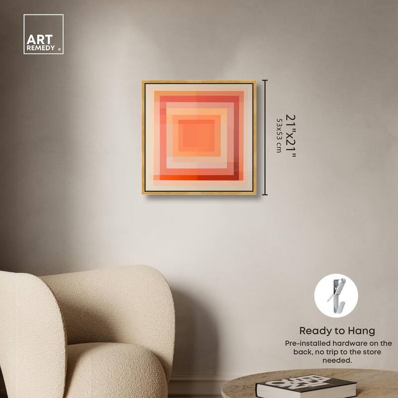 Minimal Color Blocks III Canvas by Art Remedy