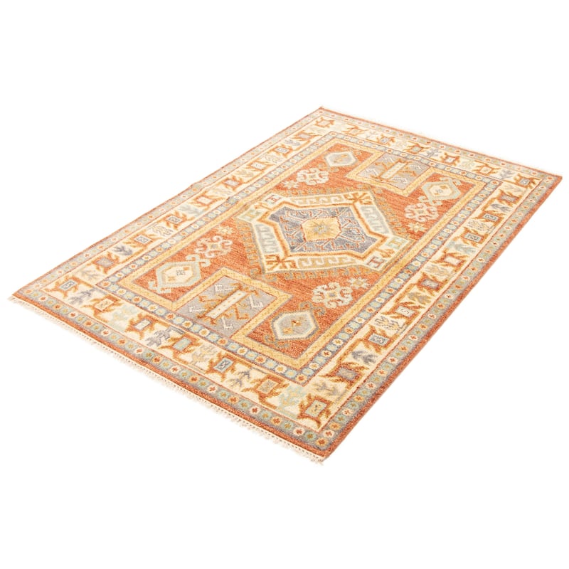 ECARPETGALLERY Hand-knotted Jules Serapi Dark Copper Wool Rug - 5'5 x 7'11