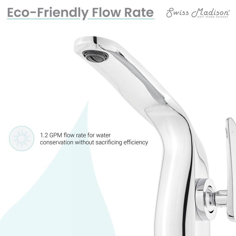 Chateau Single Hole Single-Handle High Arc Bathroom Faucet