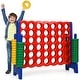 preview thumbnail 24 of 31, Costway Jumbo 4-to-Score 4 in A Row Giant Game Set for Family - See Description Blue