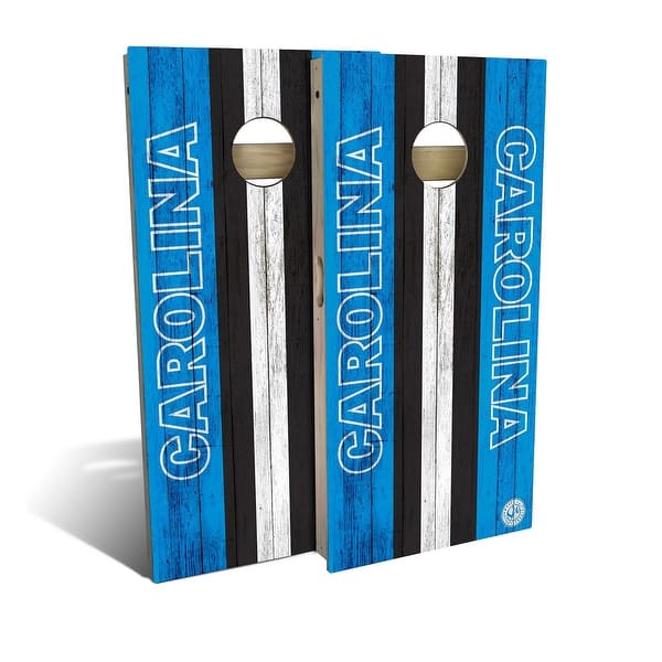 slide 2 of 9, Carolina Football Outdoor Cornhole Board Set Backyard 2x4 - NO Accessories