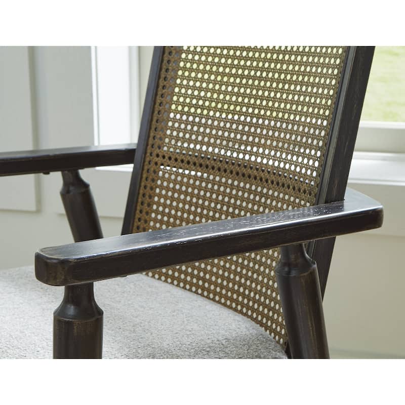 Signature Design by Ashley Galliden Black/Gray Dining Arm Chair - 22.13"W x 22.38"D x 35.13"H