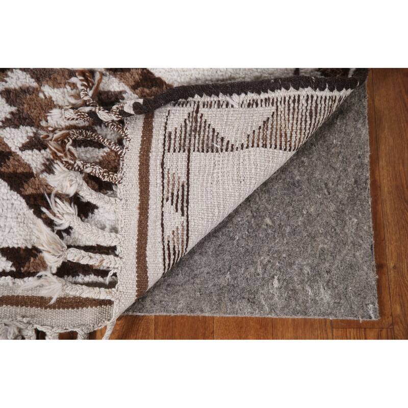 Natural Dye Anatolian Runner Rug Hand-knotted Turkish Wool Carpet - 3'1"x 11'2"