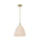 preview thumbnail 11 of 21, Innovations Lighting Downtown Urban - Natural Ballston Dome - 1 Light 12" Stem Hung Mini Pendant