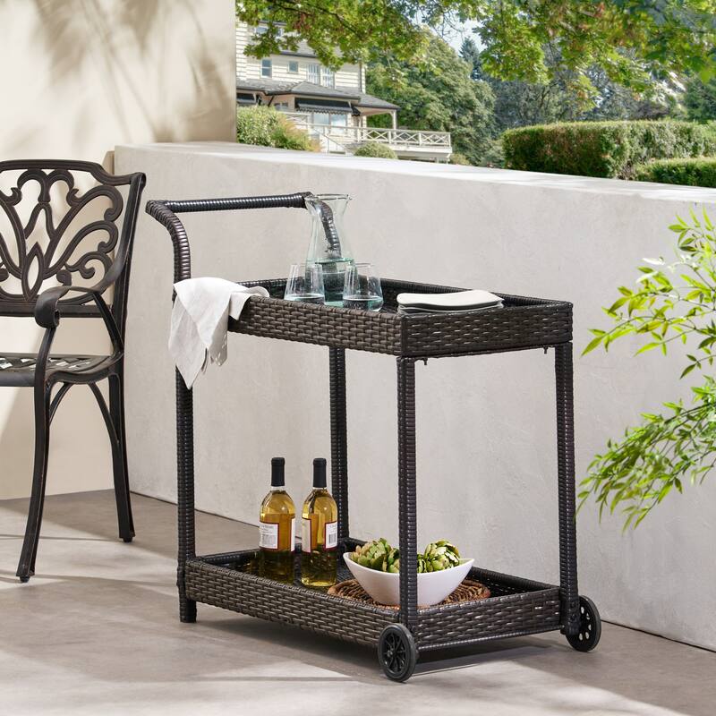 Savona Bar Cart(no include stool) - Brown