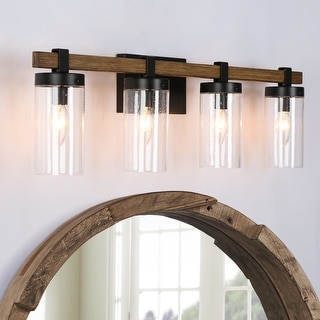 Fora Modern Farmhouse Glass Bathroom Vanity Light Dimmable Wall Sconce