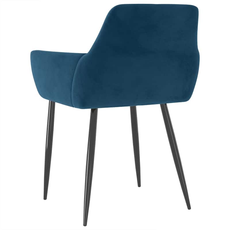 vidaXL Dining Chairs Upholstered Chair with Metal Legs for Living Room Velvet - 22" x 22" x 30.7"