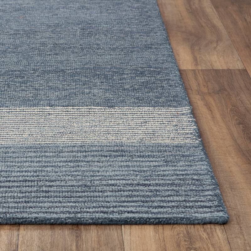 Alora Decor Wondrous Blue Hand-tufted Wool Rug