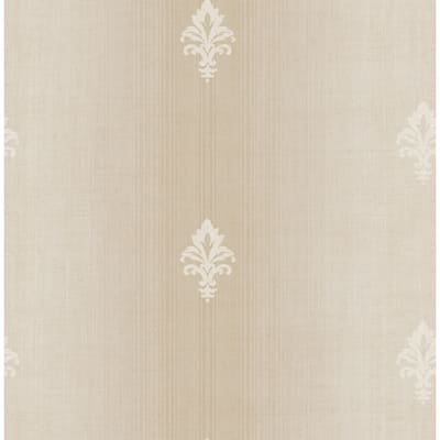 Seabrook Designs Dorota Fleur De Lis Unpasted Wallpaper