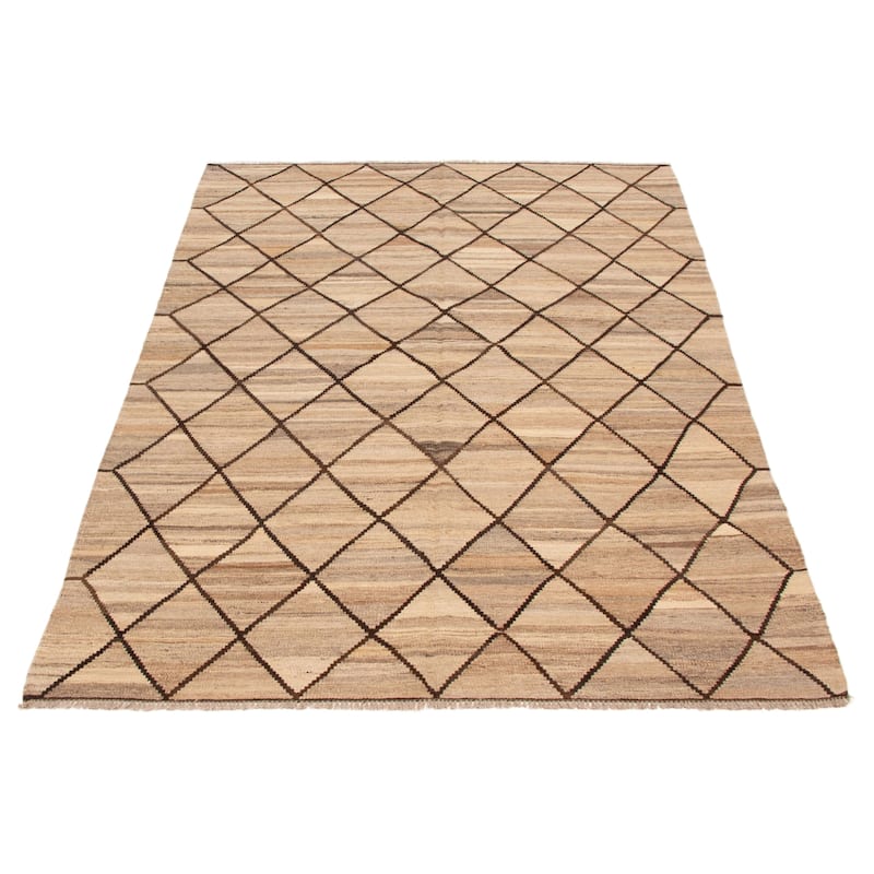 Sivas Beige Kilim 5'8" x 8'1" - 5'8 x 8'1
