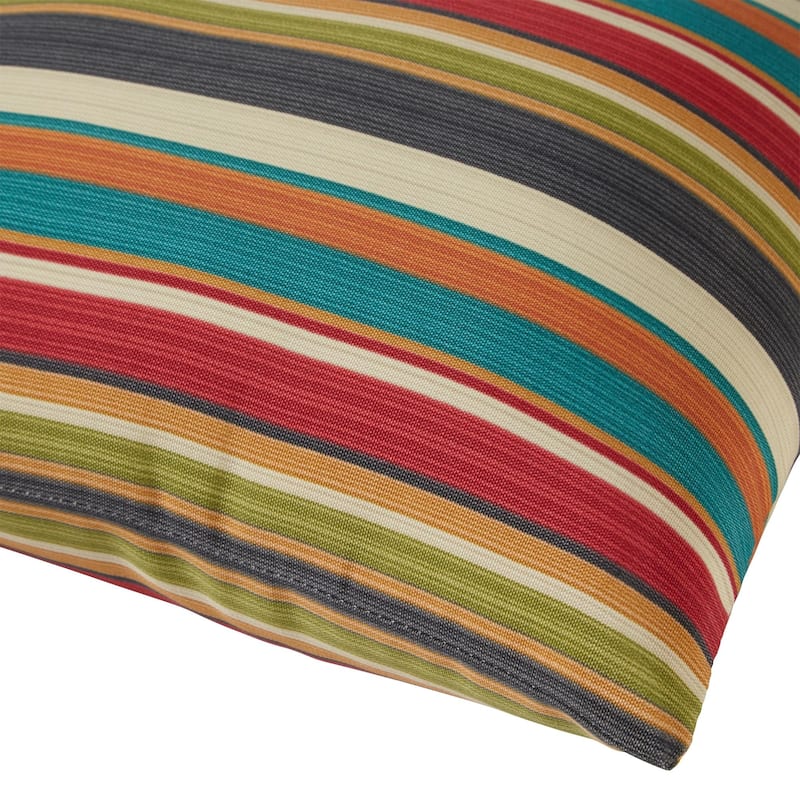 Greendale Home Fashions Global 17-inch Square Outdoor Square Accent Pillow (Set of 2)