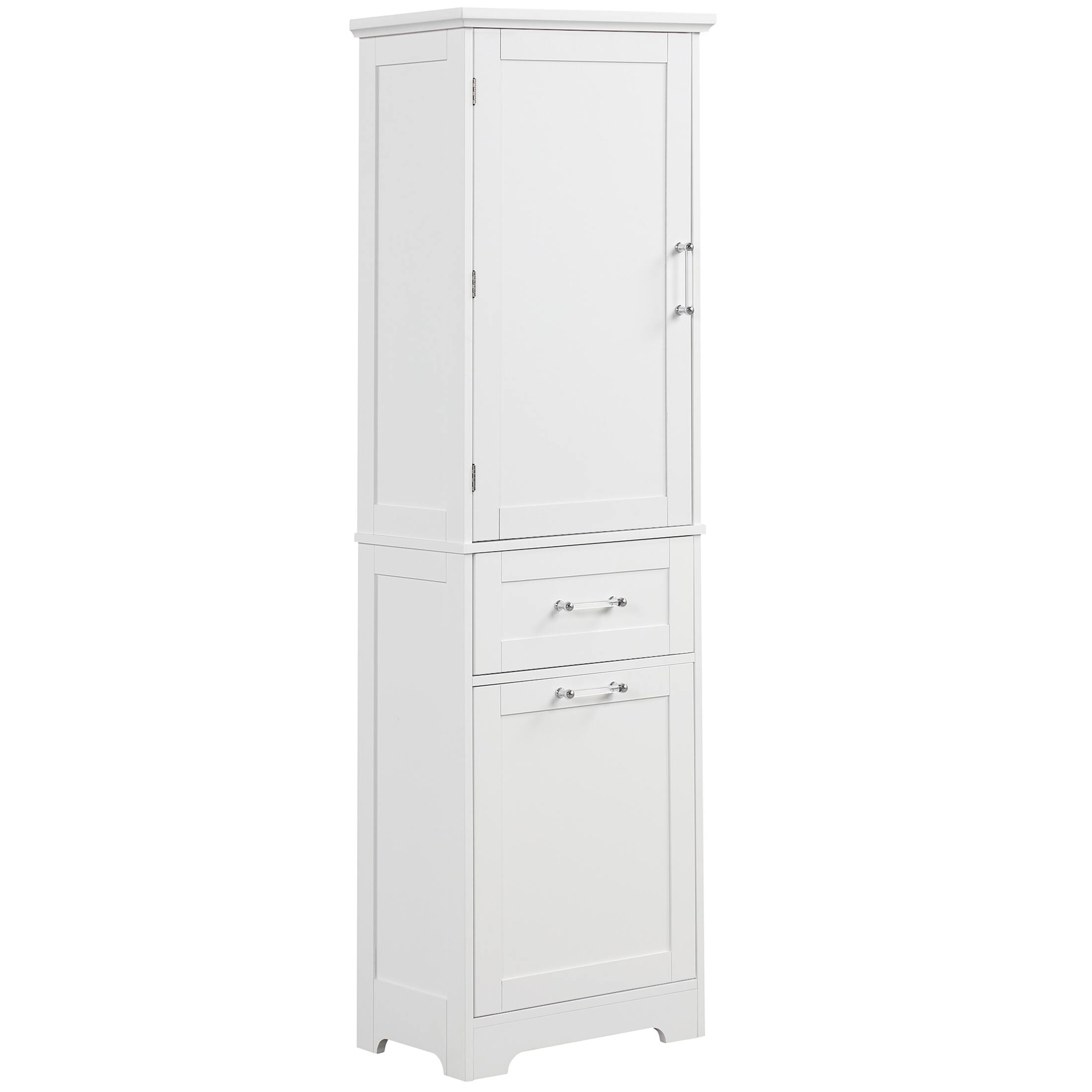 White Freestanding Storage with Adjustable Shelf Bed Bath & Beyond 39381394