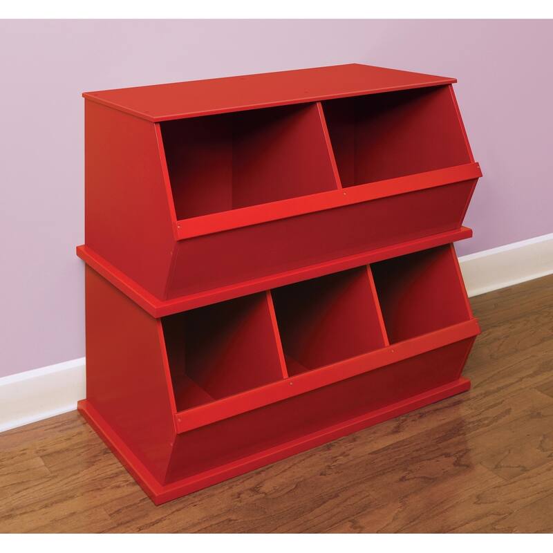 Badger Basket Two Bin Stackable Storage Cubby