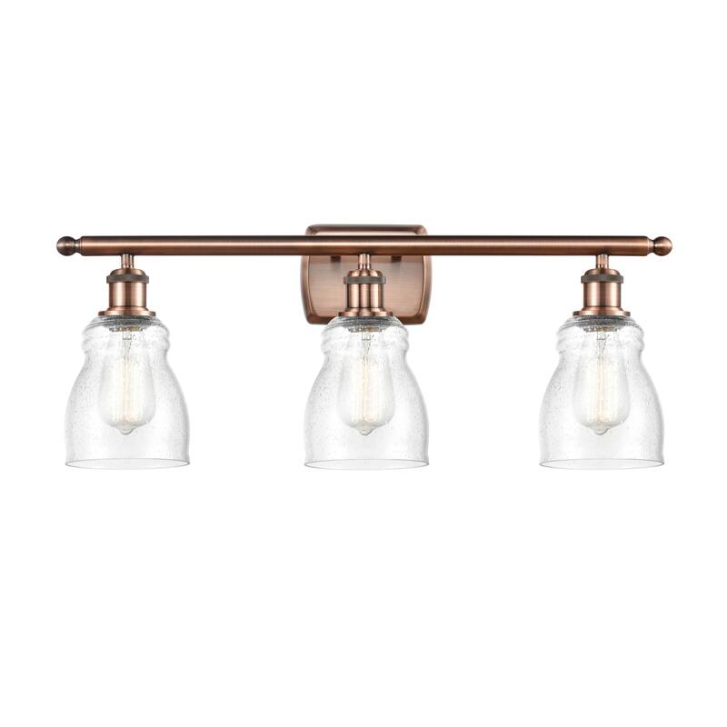 Innovations Lighting Ellery 3 Light 26" Wide Bathroom Vanity Light - Antique Copper / Seedy