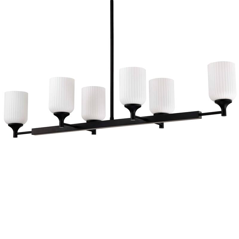 Nuvo Lighting 60/8649 Solara 6 Light 40" Wide Linear Pendant - Matte Black