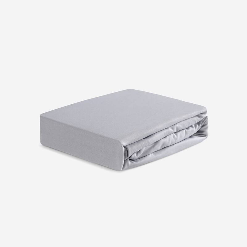 BEDGEAR Baby Dri-Tec Performance Crib Sheet - Moisture Wicking Fitted Crib Mattress Sheet - Grey