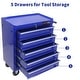 preview thumbnail 10 of 11, 5-Drawer Rolling Tool Cart with Wheels Garage Storage Tool Chest