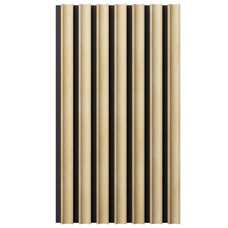 AcoustixPro Noise Cancelling Concave Small Slat Wall Panel (2 Pack) - Puritan Pine - 11"W x 94 1/2"H