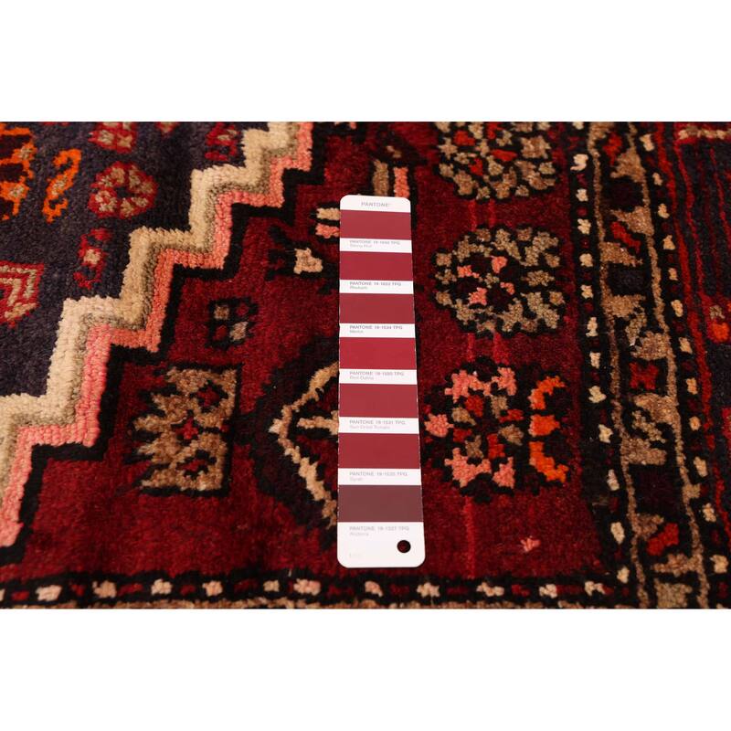 ECARPETGALLERY Hand-knotted Andelz Red Wool Rug - 4'6 x 7'1