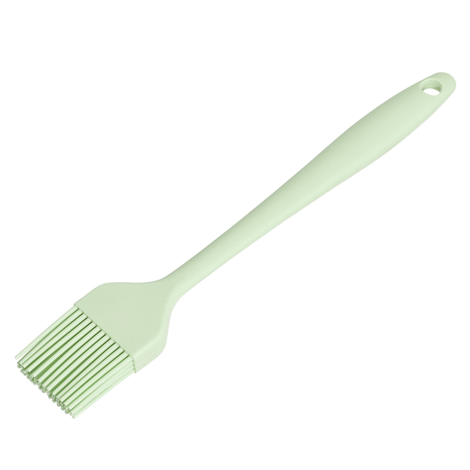 Unique Bargains Kitchen Silicone Head Heat Resistant Baking Basting Cooking  Tool Orange Pastry Brush