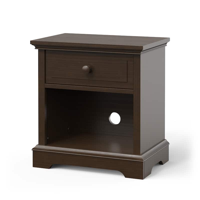 Child Craft Universal Select Night Stand, Slate - Brown - 1-drawer
