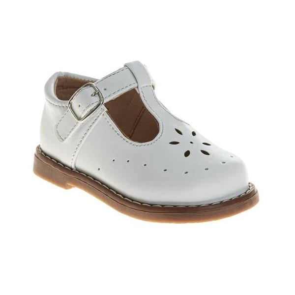slide 2 of 5, Josmo Unisex Boys Girls' Walking Shoes Hard Sole T-Strap Mary Janes (Infant/Toddler) White - 4.5