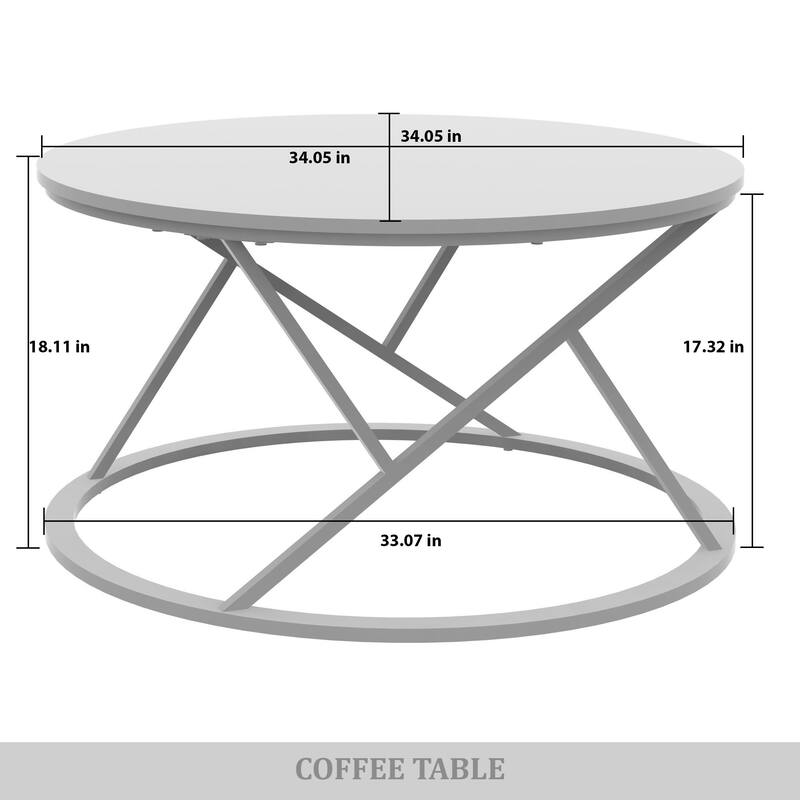 CraftPorch Elegance 3- Pieces Coffee Table Set