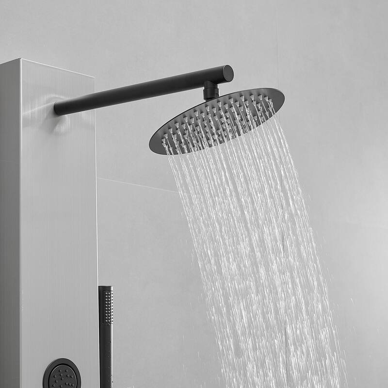 WIZ Rainfall Shower Tower Shower Panel System with Hand Shower