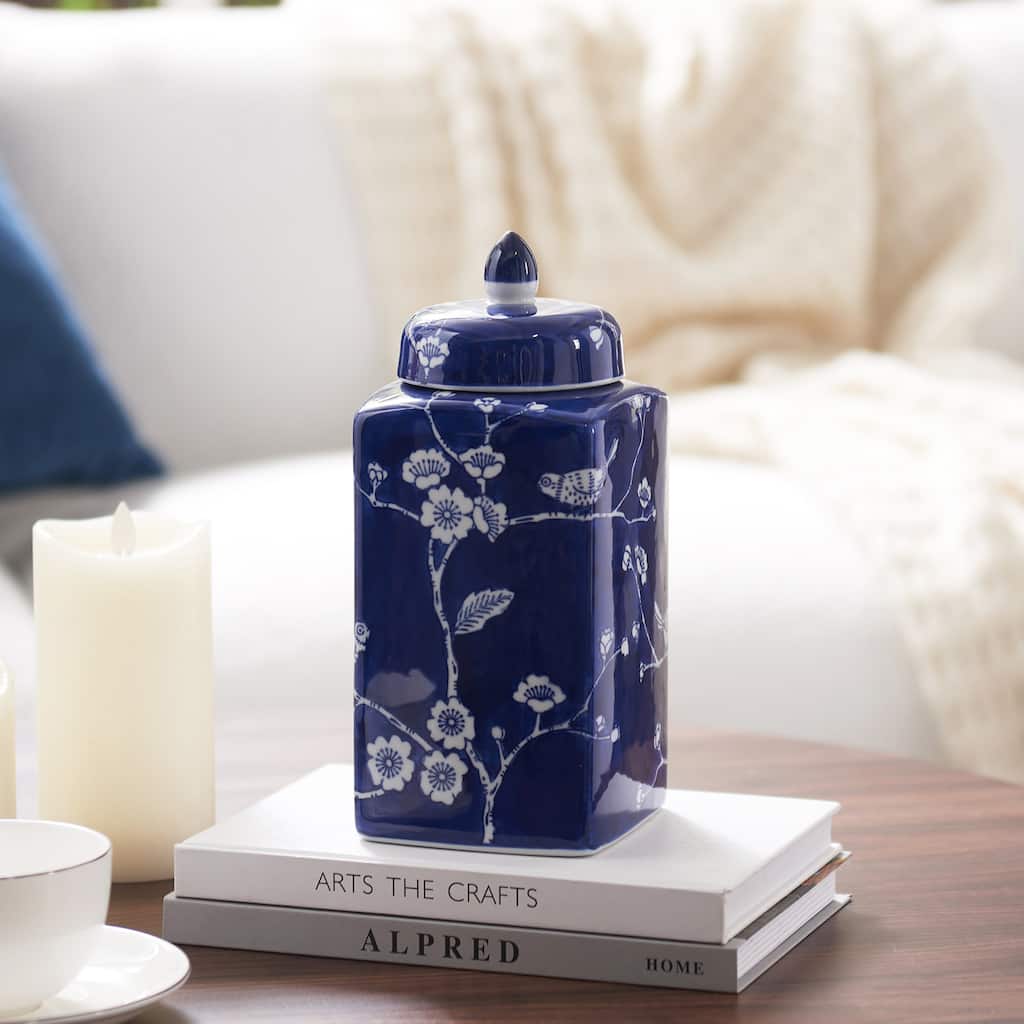 Handmade Ceramic Accent Decorative Ginger Jar