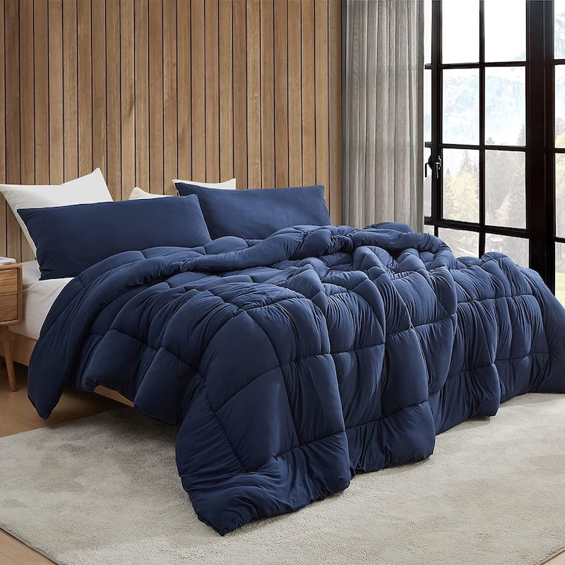 Summertime - Coma Inducer® Oversized Comforter - Blue Navy - Queen