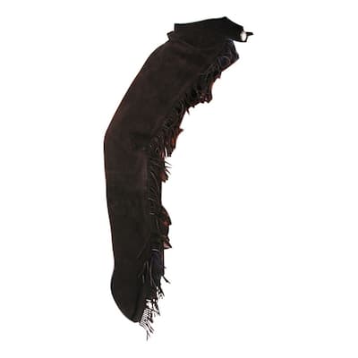 Tough 1 Western Chaps Adult Equitation Fringe Double Stitched 63-310