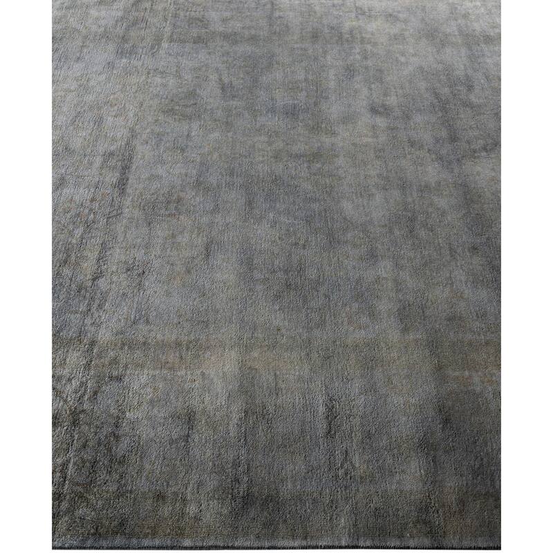Overdyed One-of-a-Kind Hand-Knotted Area Rug - Gray - 6' 2" x 8' 10"