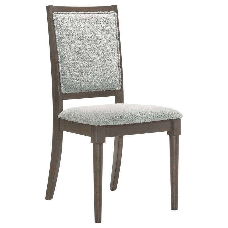 Perkins Dark Brown Upholstered Dining Side Chair (Set of 2)