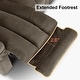 preview thumbnail 41 of 58, MCombo Power Reclining Loveseat Sofa with Heat and Massage, Fabric PR648