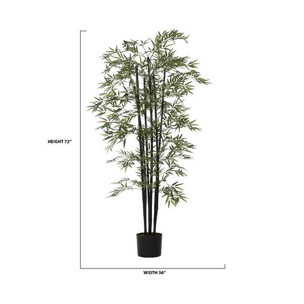 72" Tall Bamboo Tree Artificial Faux Decorative