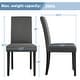 preview thumbnail 3 of 7, Yaheetech 4pcs Upholstered Fabric Dining Chairs with Solid Wood Legs For Dining Room - N/A