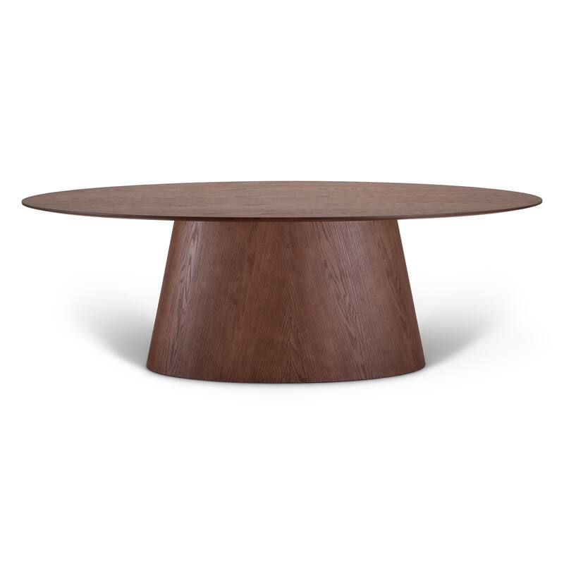 Fortaleza 86" Oval Dining Table - Nogal