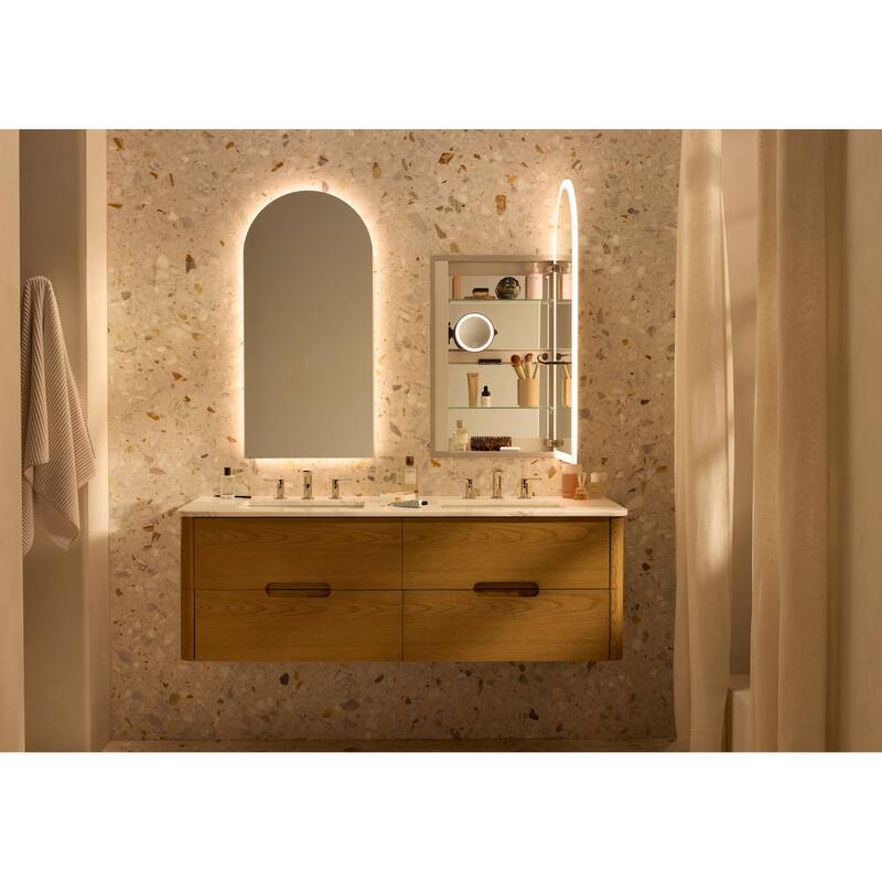 Robern GR2040D4AP1L Presence 19-1/4" x 67" Lighted Frameless Single