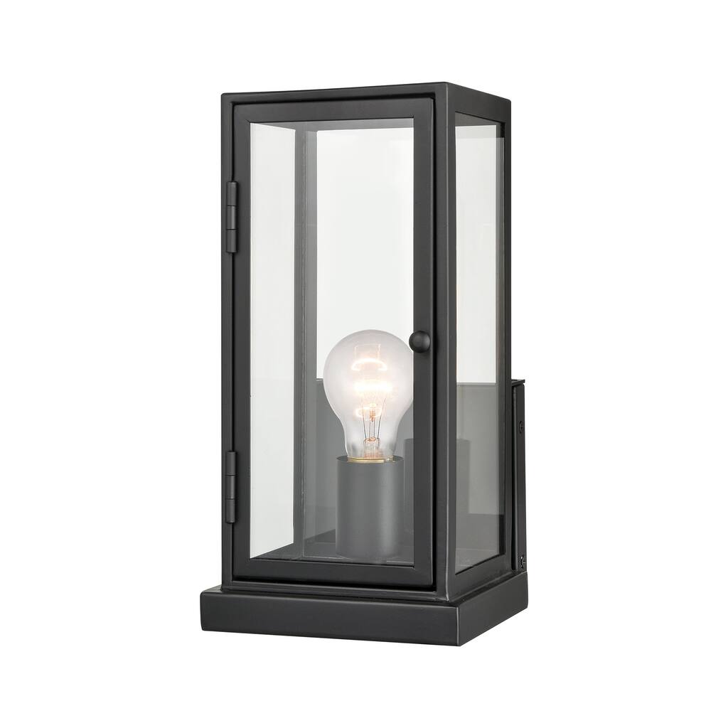 Foundation 1-Light Outdoor Sconce - Matte Black
