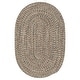 preview thumbnail 19 of 33, Farmstand Rustic Braided Tweed Oval Area Rug 3' x 5' Oval - Driftwood
