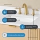 preview thumbnail 165 of 168, Gabi Bathroom Vanity with White Engineered Stone Top