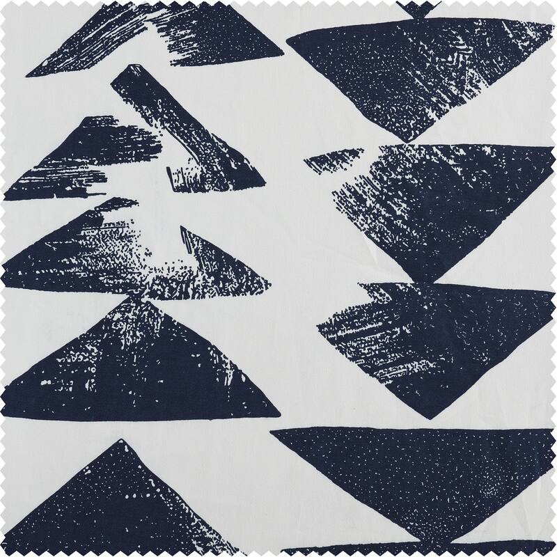 Exclusive Fabrics Triad Printed Cotton Window Valance - 50 X 19