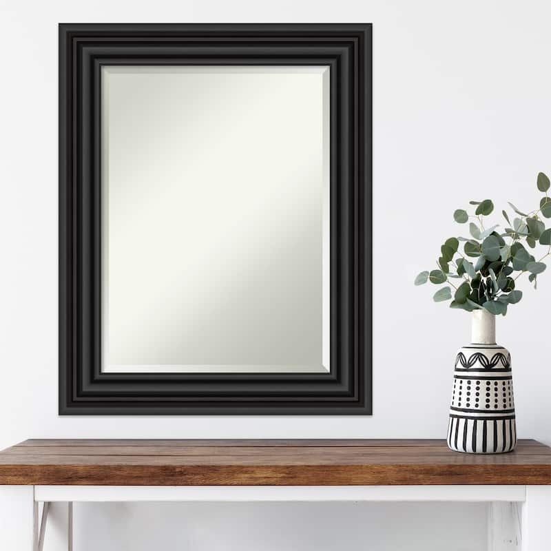 Beveled Wall Mirror - Colonial Black Frame - Colonial Black