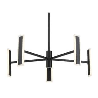 Kovacs P1415-L Edge 5 Light 25" Wide LED Abstract Chandelier