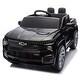 preview thumbnail 25 of 77, Licensed 24V Kids Chevrolet Silverado EV Ride-On Car with Four-Wheel Suspension, Bluetooth, Music, Remote Control, and LED Light